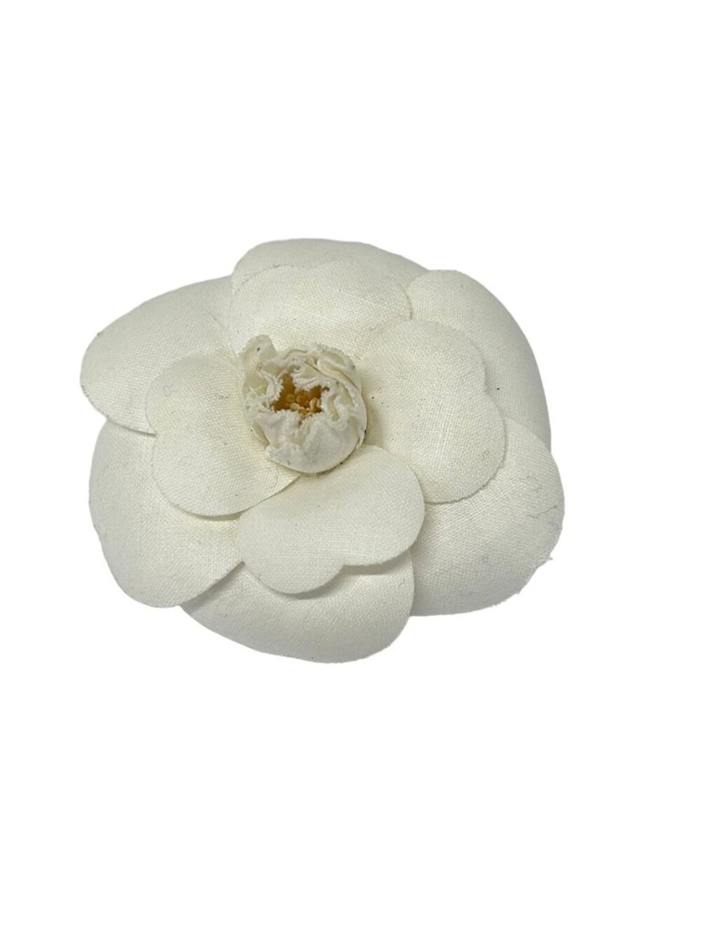 Chanel Corsage Camellia White Beige Brooch